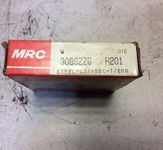 MRC-Bearing, #306SZZG, 30 day warranty, free shipping lower 48!