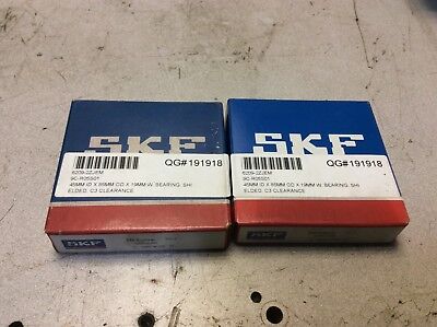 Lot of 2- SKF-Bearing, #6209-2ZJEM, 30 day warranty, free shipping lower 48! - Image 2