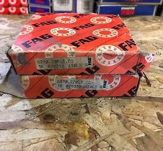 Lot of 2-FAG-Bearings #6210.2ZR.C2, 30 day warranty, free shipping lower 48!