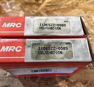 Lot of 2-MRC-Bearings #110KSZZ-0085, 30 day warranty, free shipping lower 48!
