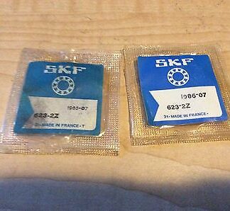 2-SKF, Bearings #623-2Z, 30day warranty, free shipping lower 48!