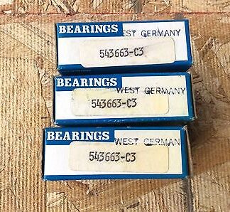 3-Bearings, Cat#543663-C3, comes w/30day warranty, free shipping