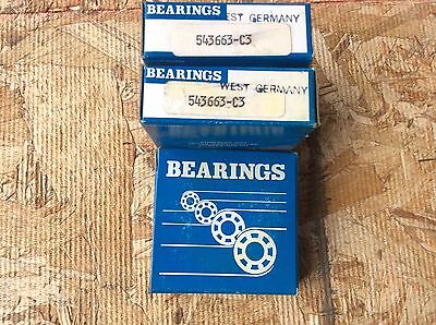 3-Bearings, Cat#543663-C3, comes w/30day warranty, free shipping - Image 2