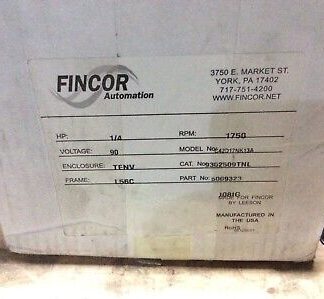 FINCOR-motor, #9302509TNL 1/4hp, 1750rpm, 90v, FR-L56C, With Warranty