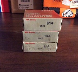LOT of 3-MRC-bearings #R14, 30 day warranty, free shipping lower 48!