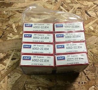LOT-8-SKF, Bearings #6002-2ZJEM, 30 day warranty, free shipping lower 48!