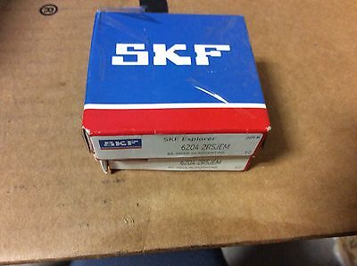 2-SKF Bearings, #6204 2RSJEM, Free shipping to lower 48, 30 day warranty! - Image 2