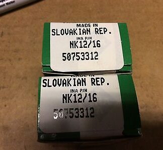 2-INA- bearings #NK12/16, 30 day warranty, free shipping lower 48!