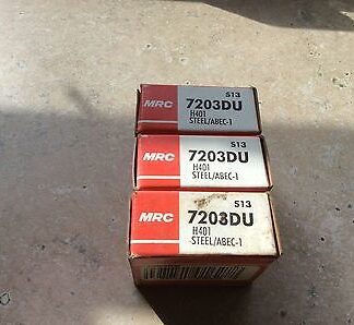 3-MRC bearings # 7203DU, Free shipping to lower 48, 30 day warranty