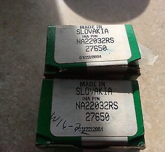 2-INA bearings #NA22032RS, 30day warranty, free shipping lower 48!