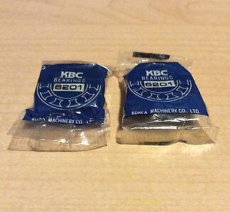 2-KBC BEARINGS, #6201, 30day warranty, free shipping lower 48!