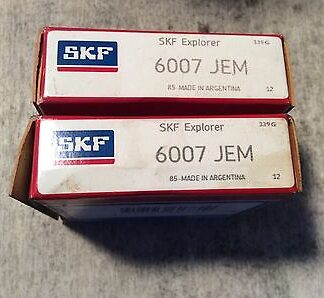 2-SKF Bearing #6007JEM ,30 day warranty, free shipping lower 48!
