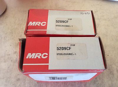2-MRC /bearings #5209CF ,30 day warranty, free shipping lower 48!