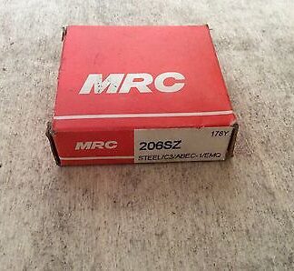 MRC  /bearings #206SZ ,30 day warranty, free shipping lower 48!