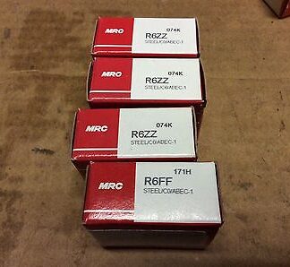 4-MRC bearings # R6FF, Free shipping to lower 48, 30 day warranty