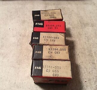 5-FAG /bearings #S3504.2RS,30 day warranty, free shipping lower 48!