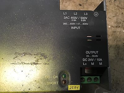 Siemens Sitop power 10 power supply, 6EP1434-1SH01, 3ac 400v/500v, 24..28.8v - Image 2