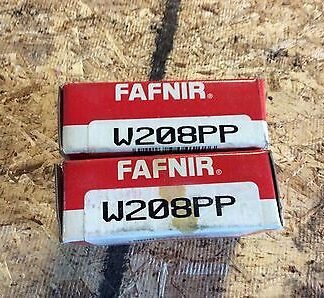 2-Fafnir ball bearings, # W208PP, NOS, boxes show wear, 30 day warranty