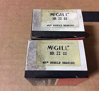 2-McGILL bearings #MR 22 SS, Free shipping lower 48, 30 day warranty!
