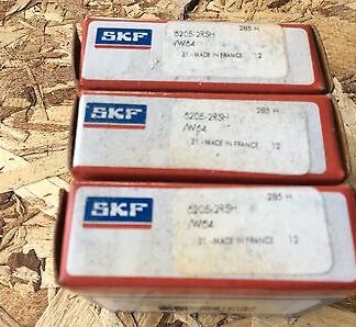 3-SKF, Bearings #6205-2RSH, 30day warranty, free shipping lower 48!