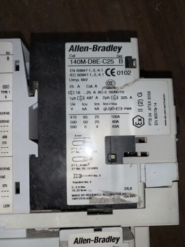 Allen-Bradley 140M-C2E-B25- #100-C310, Protection Circuit Breaker, With Warranty - Image 3