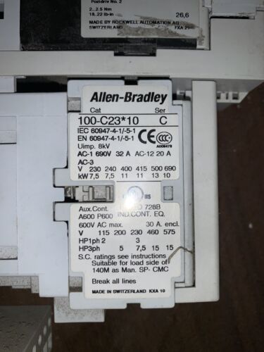 Allen-Bradley 140M-C2E-B25- #100-C310, Protection Circuit Breaker, With Warranty - Image 4