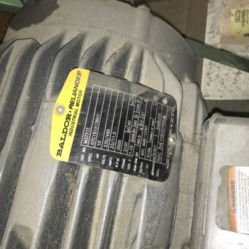Baldor Motor, #M3771T, 10hp, 230/460v, 3500rpm, FR-215T, Freight Shipping - Image 2