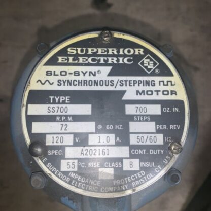 SUPERIOR Electric Motor, #SS700, 72RPM, 120v, Same Fast Free Shipping - Image 2