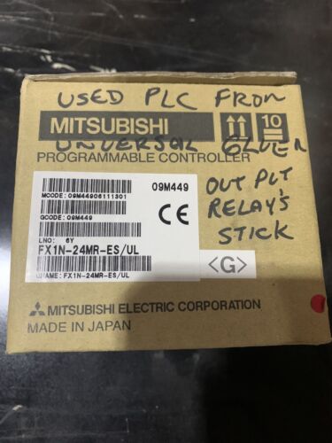 Mitsubishi Plc, #FXon-24MR-ES/UL, Free Shipping To Lower 48, With warranty