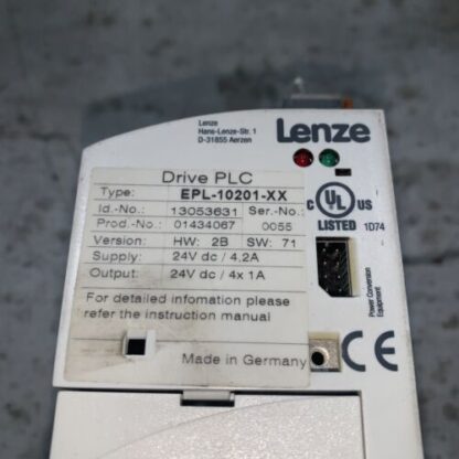 LENZE Drive, #EPL-10201-XX, Same Day Fast Free Shipping To Lower 48 - Image 2