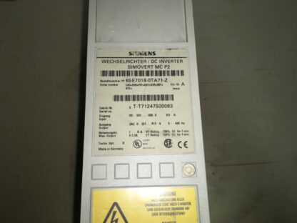 Siemens Wechselrichter/DC Inverter Simovert MC P2, 6SE7018-0A71-Z - Image 2