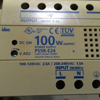 idec 100W power supply, PS5R-E24, output-24vdc 4.2A, input 100-240vac,