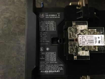 Allen Bradley Starter, 100- 180N*3, SER-B, 60-150HP, ADI-1222 - Image 2