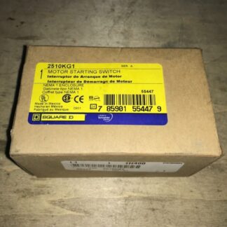 Square D Motor Switch, #2510KG1, Free Shipping To Lower 48, With Warranty