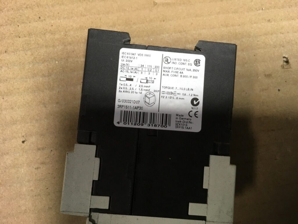 Siemens SIMIREL, 3RP1511-1AP30, - Image 4