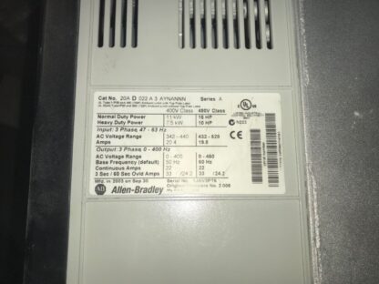 Allen-Bradley Drive Power Flex 70, 20A D 022A, FREE SHIPPING TO LOWER 48. - Image 6