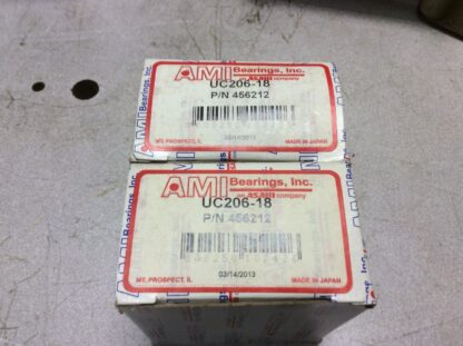 LOT of 2-AMI-Bearing, #UC206-18, FREE SHPPING to lower 48, NEW OTHER!