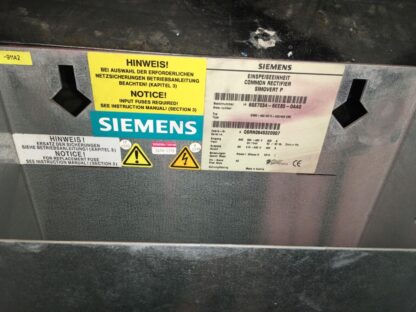 Siemens Einspeiseeinheit common rectifier Simovert P, 6SE7034-6EE85-0AA0 - Image 3