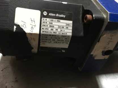 Allen Bradley AC Servo Motor F-40-Q-H00AA, 1.4kw, 4000rpm, 240v, 3 phase, - Image 3