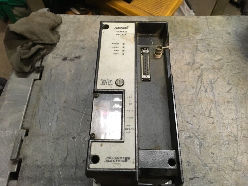 Reliance Electric AutoMate Gateway 45C27A, fuse type 250vac 3AG 1amp, warranty