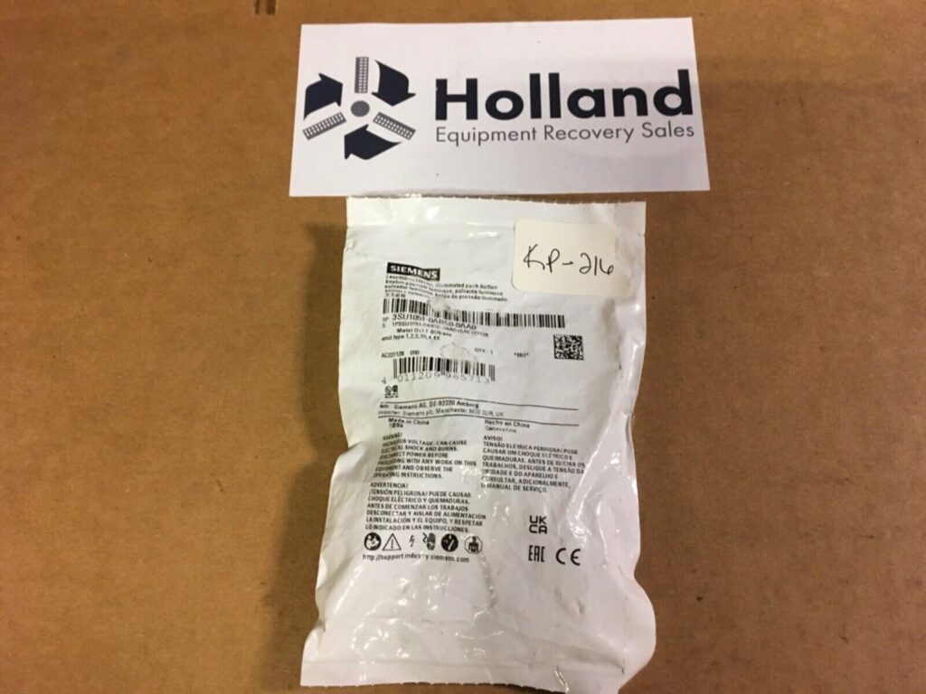 Siemens 3SU1051-0AB50-0AA0, push button, KP-216