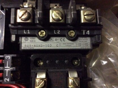 Allen-Bradley size 0 starter, #505-A0XD-103, 110/120v coil, 1hp-115v, 2hp-230v - Image 3