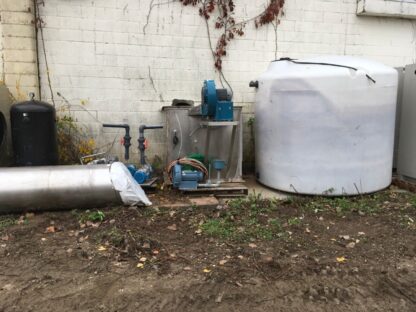 Industrial water treatment system, tanks, pumps, honeycomb filters, well wizard,