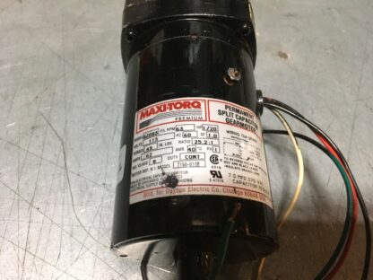 Maxi-Torq Permanent Split Capacitor Gearmotor, 6Z083, ratio 25.2:1, ADI-1108 - Image 2