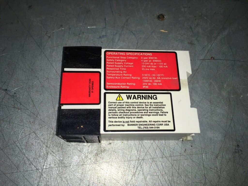 Banner control relay, ES-US-5A, 12-24vdc or 115vac - Image 2