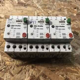 Lot of 3-Allen-Bradley, Contactor #140-MN-0160, SER-C, With warranty