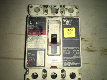 Westinghouse Motor Circuit Protector, 150amp, HMCP, DR-145