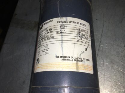Magnetek Variable Speed DC motor, 46406551113-1A, 3/4hp, 3450rpm, ADI-1044 - Image 3