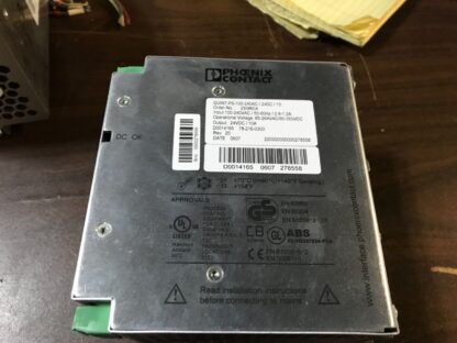 PHOENIX CONTACT Power Supply, #PS-100-240AC, 30 day warranty - Image 2