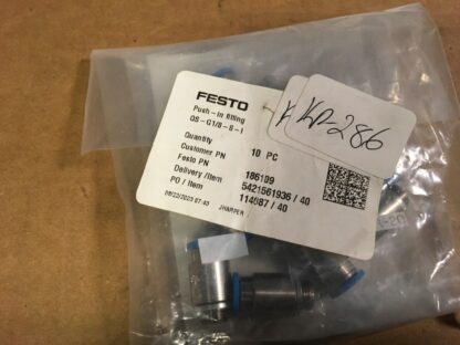 FESTO push in connectors, QS-G1/8-8-I,  KP-286 - Image 2